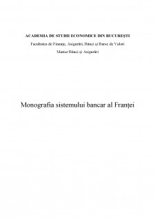 Monografia sistemului bancar al Franței - Pagina 1