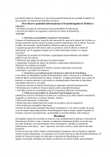 Propuneri privind dezvoltarea franchisingului în Moldova - Pagina 3