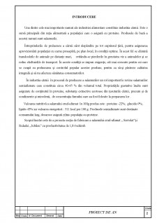 Proiectarea secției de fabricare a salamului crud-afumat Servelat și a Ruladei Jubileu cu productivitatea 1,8 t pe schimb - Pagina 2