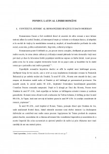 Fondul latin al limbii române - Pagina 1