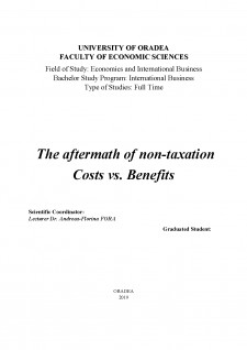 The aftermath of non-taxation Costs vs Benefits - Pagina 1