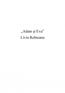 Adam și Eva - Liviu Rebreanu - Pagina 1