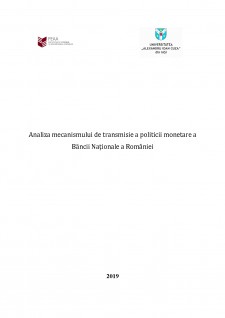 Analiza mecanismului de transmitere a politicii monetare a Băncii Naționale a României - Pagina 1