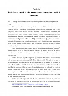 Analiza mecanismului de transmitere a politicii monetare a Băncii Naționale a României - Pagina 3