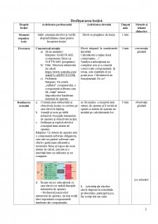 Plan didactic - Caracteristici ale sistemului de operare - Pagina 2