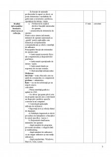 Plan didactic - Caracteristici ale sistemului de operare - Pagina 3