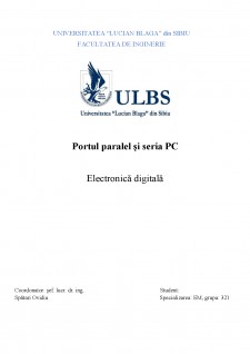 Port paralel și seria PC - Pagina 1