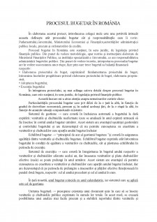 Procesul bugetar în România - Pagina 1