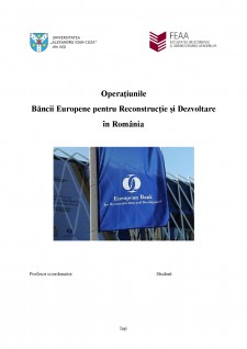 Operațiunile Băncii Europene pentru Reconstrucție și Dezvoltare în România - Pagina 1