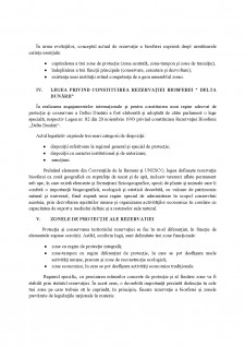 Regimul juridic de protecție și conservare a rezervației biosferei Delta Dunării - Pagina 4