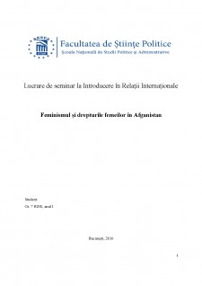 Feminismul și drepturile femeilor în Afganistan - Pagina 1