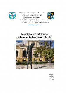Dezvoltarea strategică a turismului în localitatea Bacău - Pagina 1