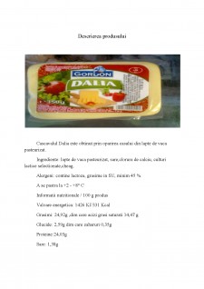Cașcavalul Dalia din lapte pasteurizat - Pagina 2