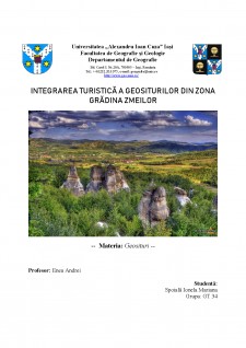 Integrarea turistică a geositurilor din zona Grădina Zmeilor - Pagina 1