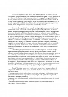 Codul de etică al companiei L'Oreal - Pagina 2
