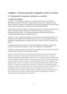 Analiza structurii activului întreprinderii Aerosta SA Bacău - Pagina 3