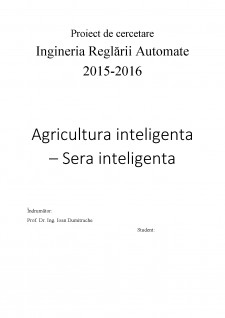 Agricultură inteligentă - Seră inteligentă - Pagina 1