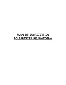Plan de îngrijire în poliartrita reumatoidă - Pagina 5