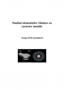 Studiul elementelor chimice cu caracter metalic - Pagina 1