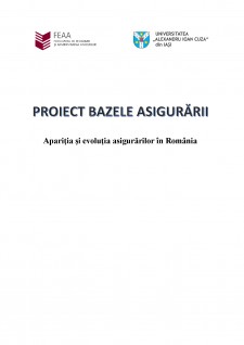 Apariția asigurărilor în România - Pagina 1