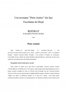 Filosofie Juridică - Petre Andrei - Pagina 1
