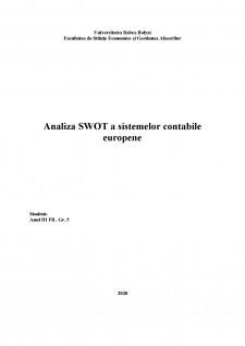 Analiza SWOT a sistemelor contabile europene - Pagina 1