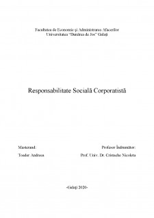 Responsabilitate socială corporatistă - Pagina 1