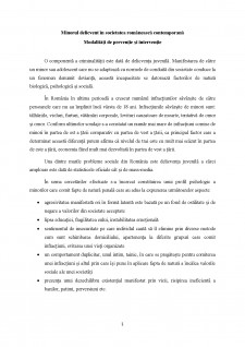 Minorul delicvent în societatea românească contemporană - Modalități de prevenție și intervenție - Pagina 2