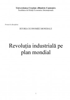 Revoluția industrială pe plan mondial - Pagina 1