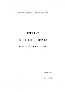 Psihologia victimei - Pagina 1