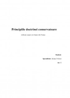 Principiile doctrinei conservatoare - reflecții asupra revoluției din Franța - Pagina 1
