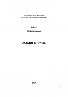 Astmul bronsic - Pagina 1