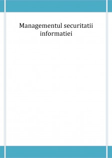 Managementul securității informației - Pagina 1