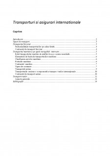 Transporturi și asigurări internaționale - Pagina 1