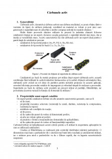 Cărbunele activ - preparare și utilizare drept suport pentru catalizatori - Pagina 3
