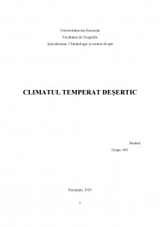 Climatul temperat deșertic - Pagina 1