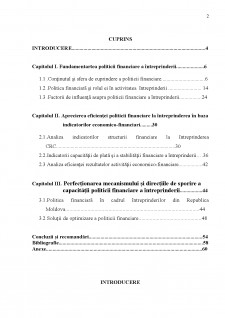 Politica financiară și dezvoltarea întreprinderii - Pagina 2