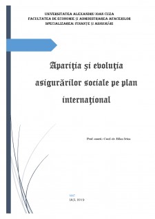Apariția și evoluția asigurărilor sociale pe plan internațional - Pagina 1