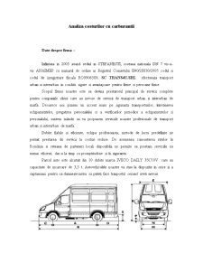 Analiza costurilor cu carburanții într-o firmă de transport - Pagina 1