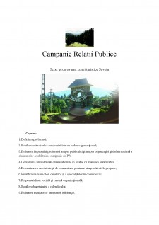 Campanie relații publice - Campanie promovare zonă turistică - Pagina 1