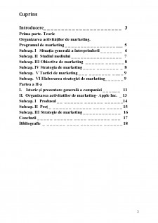 Organizarea activităților de marketing Apple - Pagina 2