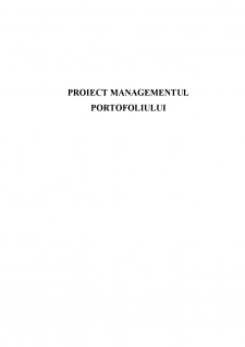 Managementul portofoliului - Pagina 1