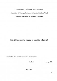 Isa și Maryam în Coran și tradiția islamică - Pagina 1