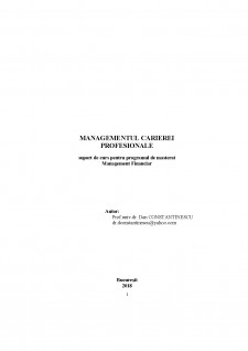 Managementul carierei profesionale - Pagina 1