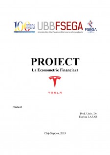 Analiza econometrică a unei acțiuni în Eviews și R. Studiu Tesla Inc. - Pagina 1
