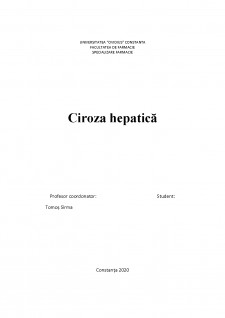 Ciroza hepatică - Pagina 1