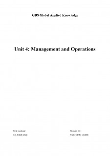 Management and Operations - Pagina 1