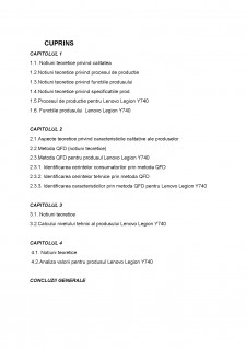 Managementul calității - Produsul analizat Lenovo Legion Y740 - Pagina 2
