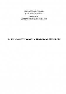 Farmacotoxicologia benzodiazepinelor - Pagina 1