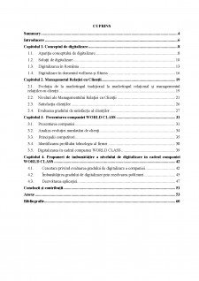 Îmbunătățirea nivelului de digitalizare în cadrul companiei WORLD CLASS România - Pagina 3